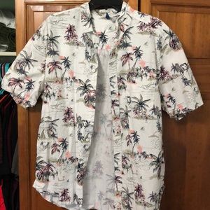 Short Sleeve tropical button up